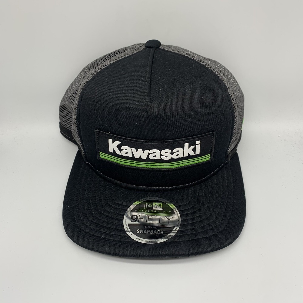 Kawasaki Racing Original Fit A-Frame 9Fifty New Era‎ Trucker Hat Snapback Cap